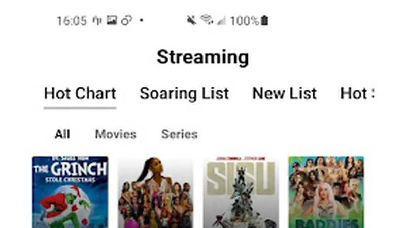 Look Series splash screen with film reel icon
