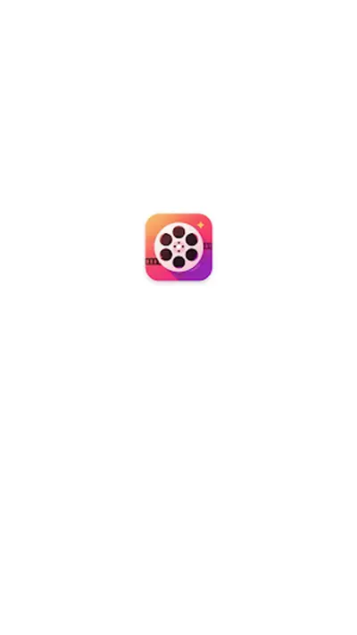 The Look Series splash screen showing the app icon, a film reel on a pink, orange and purple gradient